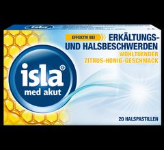 Isla Med Zitrus-Honig Halspastillen 20 Stück - 20 Stück