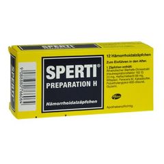 Sperti Preparation H Zäpfchen - 12 Stück
